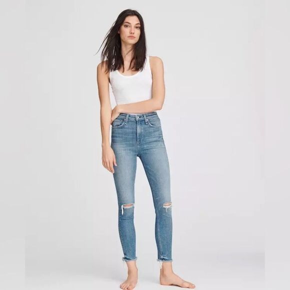 Rag & Bone Nina High Rise Ankle Skinny jean - size 23 - Picture 3 of 9